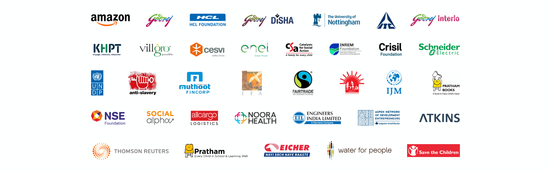 Kabes Media client logos — corporate brands, government, foundations, and institutional partners